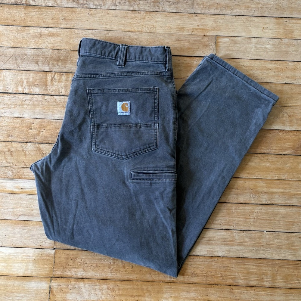 Carhartt Rugged Flex Canvas Work Pants Mens 36x30 Relaxed Fit 5-Pocket Grunge